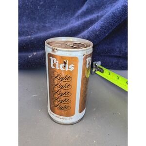 Vintage Beer Can Piels Light Classic Light Beer Steel Can Empty 1970 Pull Tab